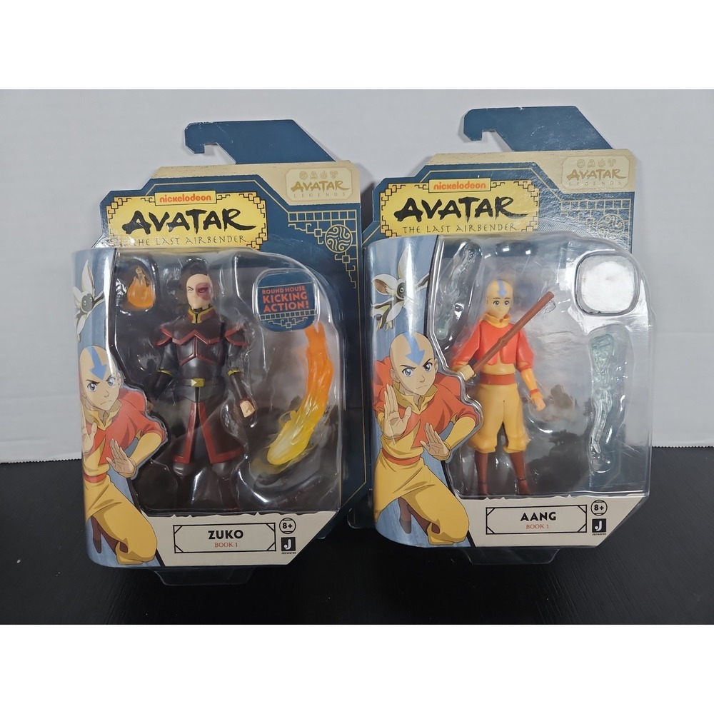Avatar The Last Airbender AANG & ZUKO, Book 1 Action Figures Sealed Nickelodeon